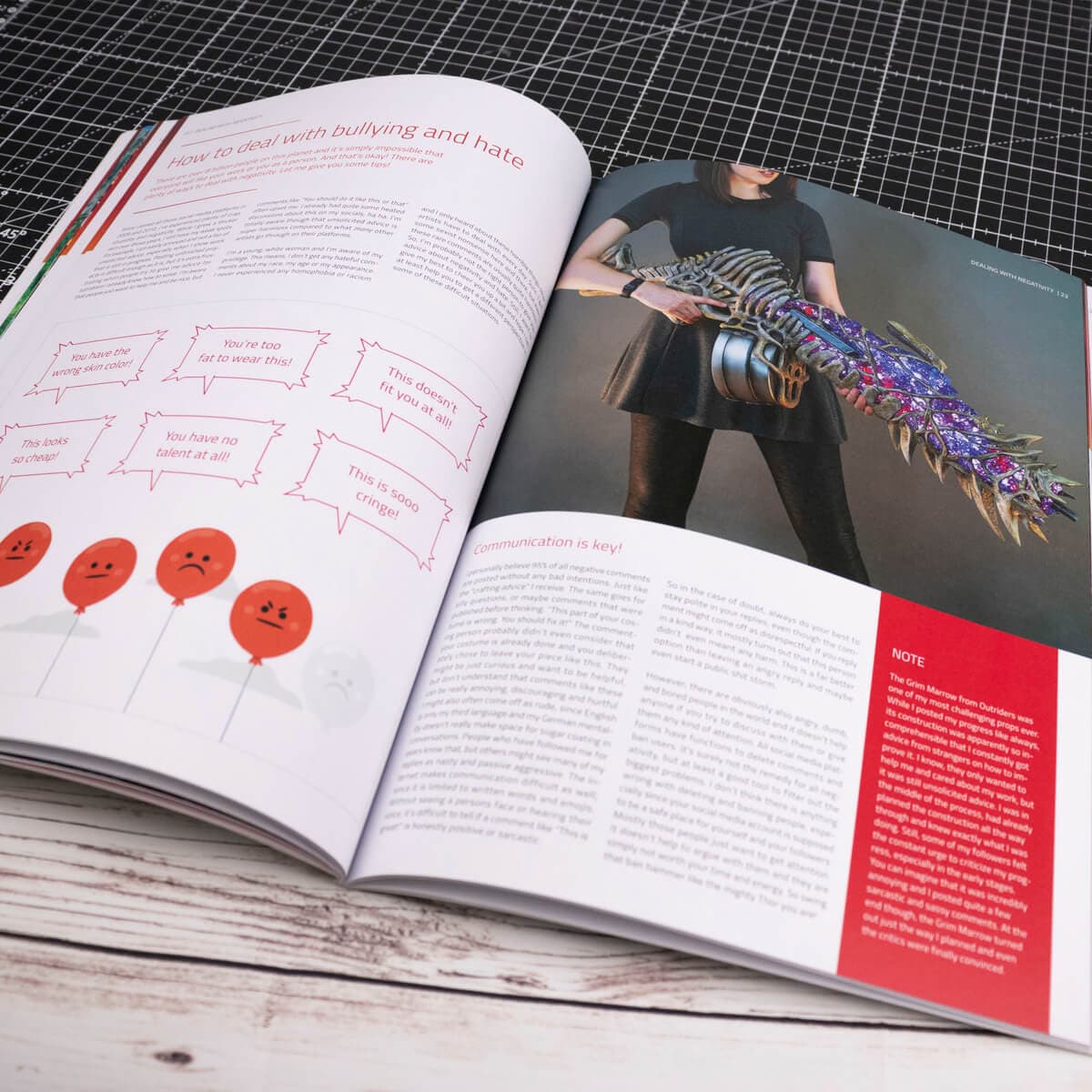 Cosplay kniha The Book of Cosplay Motivation – How to reach your Goals - ukázka