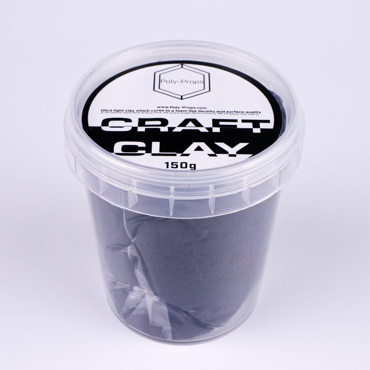 150g pack of black foam craft clay