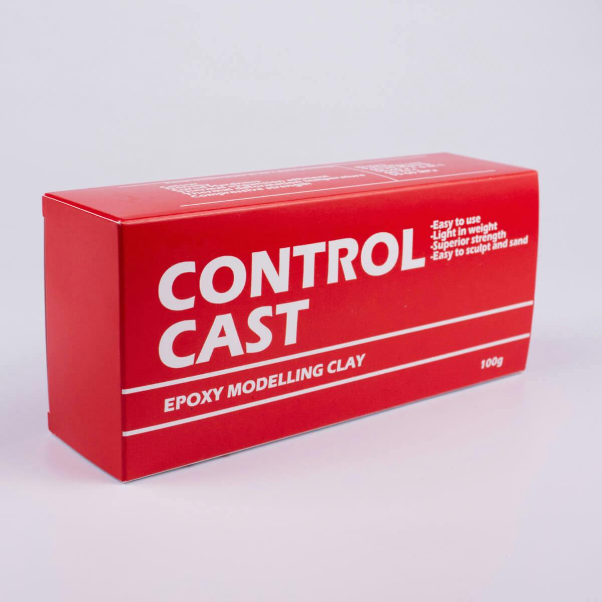 Red box of Control Cast epoxy clay