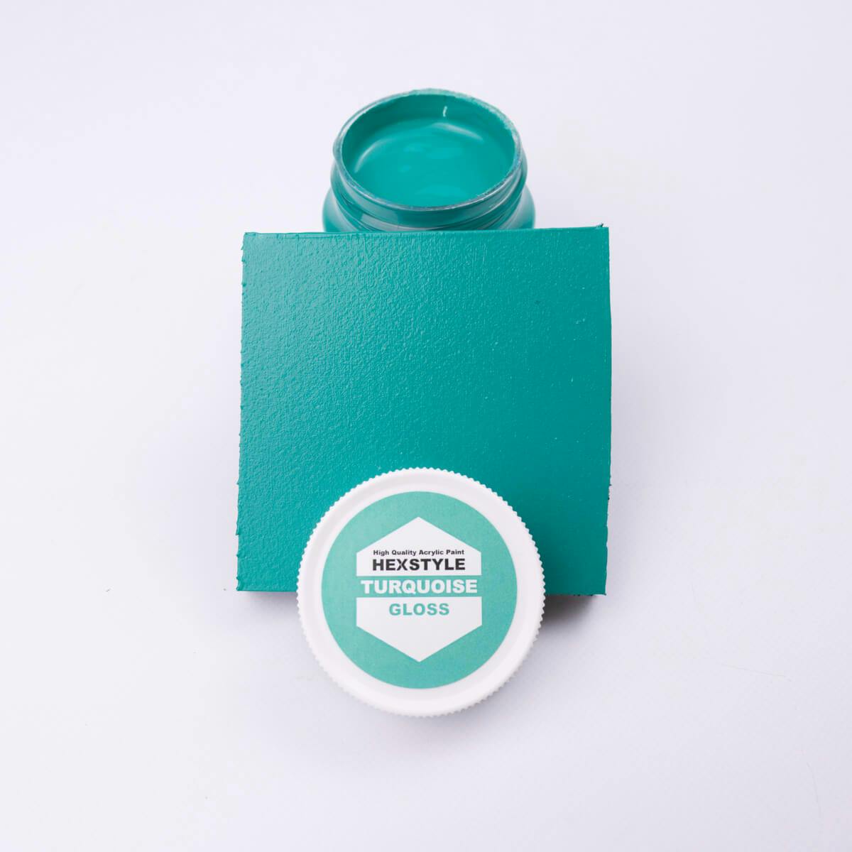 Hexstyle gloss turquoise colour swatch