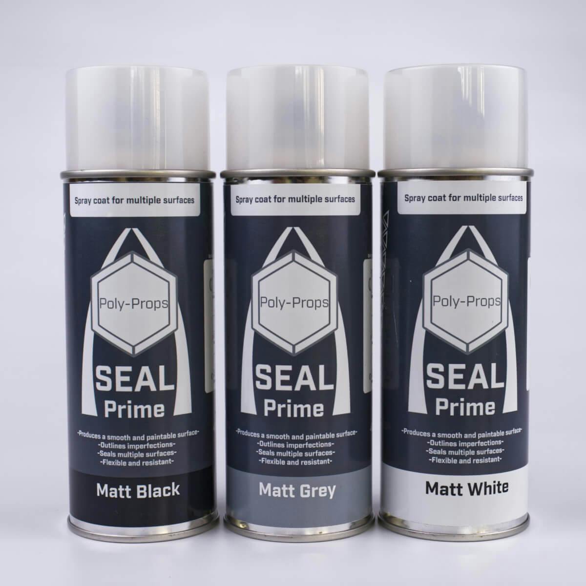 All shades of Seal Prime spray primer